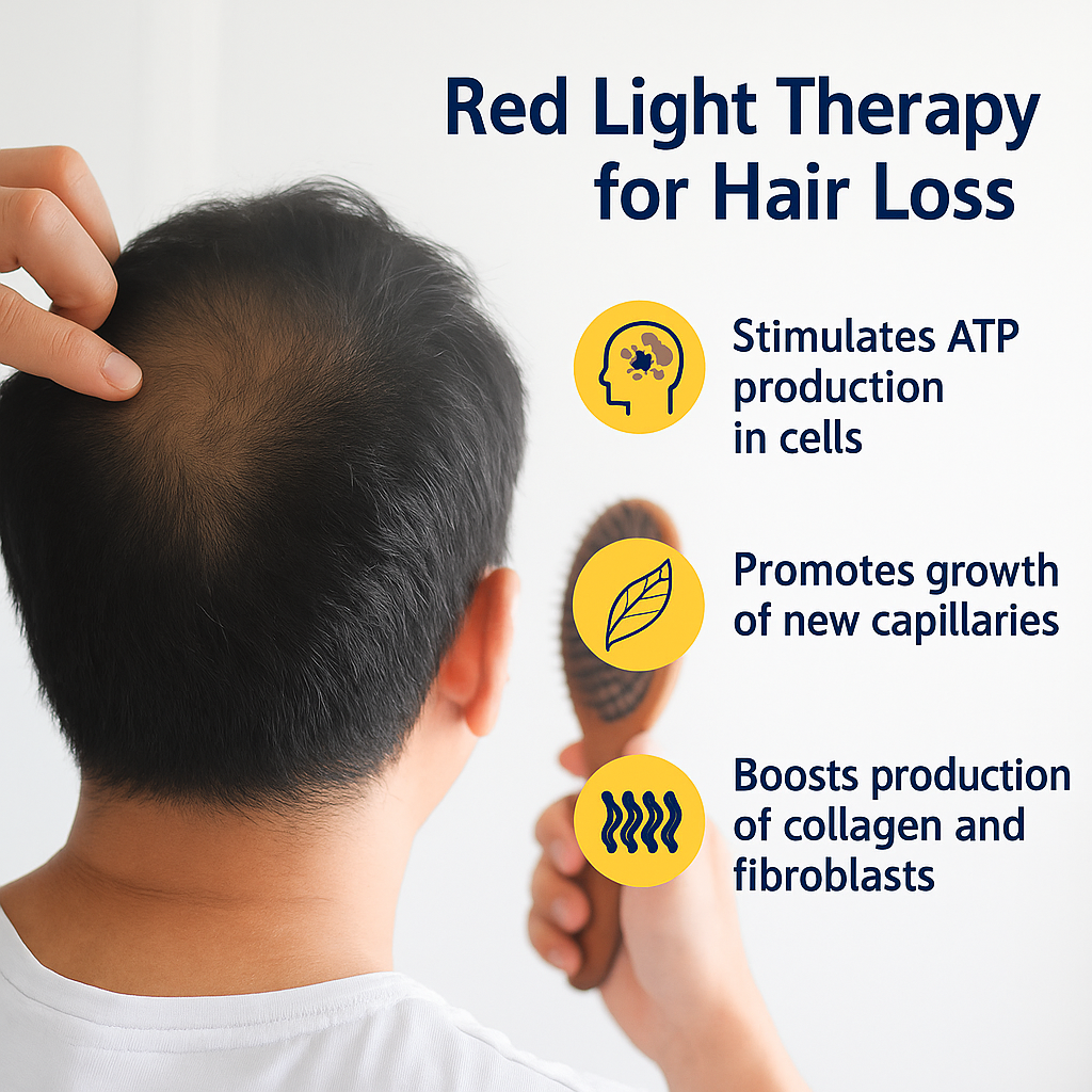Hair Regrowth Cap - Red & Blue Light Hair Booster